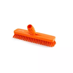   Igeax élelmiszeripari padlósúrolókefe 30cm széles narancssárga, 0,5mm közepes sörtével