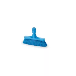   Igeax élelmiszeripari seprű, partvis fej, 28cm, billenő szemetes lapáthoz, 0,5mm közepes sörtével, kék