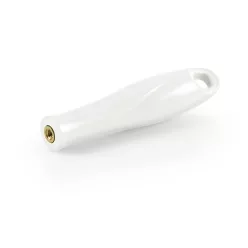  Igeax élelmiszeripari menetes nyél, fehér, 12cm,  cső- és üvegtisztító flexibilis hosszabbító szárhoz