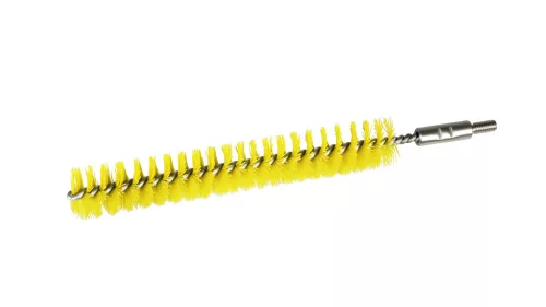 Igeax élelmiszeripari kémcső-, és üvegtisztító kefe fej, átmérő 25mm, hossz 23cm, sárga