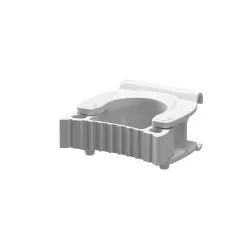   Igeax élelmiszeripari nyéltartó fali konzolhoz fehér átmérő 25-28mm