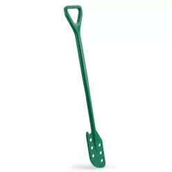   Igeax élelmiszeripari keverőlapát / kaparó perforált 130 mm x 1200 mm zöld