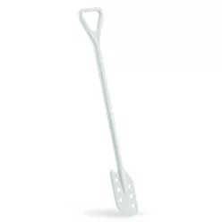   Igeax élelmiszeripari keverőlapát / kaparó perforált 130 mm x 1200 mm fehér