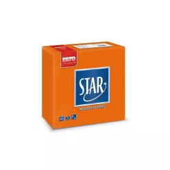   Fato Sztár szalvéta 2 rétegű 38x38cm narancs 40 szál/csomag 
