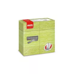   Fato Airlaid szalvéta Quick Pocket 40x40cm Millerighe pisztácia 40 lapos