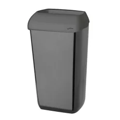 Celtex falra szerelhető, nyitott fedeles kuka, 23 L fekete