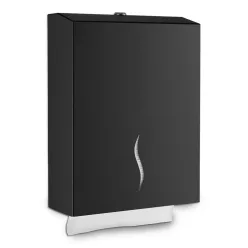   Dayco Rozsdamentes acél hajtogatott kéztörlő adagoló, 600lapos, fekete, Z és W hajtogatott kéztörlőhöz