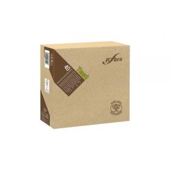   Infibra Szalvéta Madre Terra 2 rétegű 38x38cm barna 100% eco 40 lap/csomag