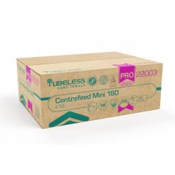   Tubeless PRO 180 Mini tekercses kéztörlő 1 rétegű, fehér, 100% cellulóz, 726lap, 181,5m 12db/zsugor