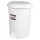 Planet Pedálos szemetes kuka, műanyag, LUXURY fehér, kivehető kosárral, 50L NO5