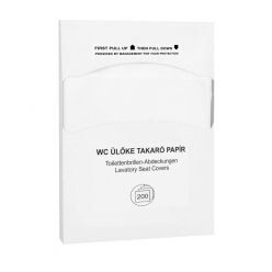   WC ülőke takaró papír, higiénikus alátét 200 db-os (10 csomag/karton)