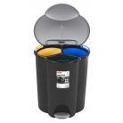 Szemetes pedálos Trio 2X17L+1X6L, Curver