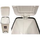 Szemetes pedálos Slim BÉZS 60L, Slim (4db/karton)