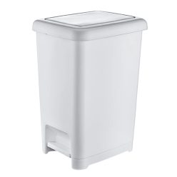 Szemetes pedálos Slim FEHÉR 60L, Slim (4db/karton)