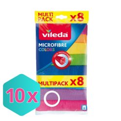   Vileda COLORS Mikroszálas törlőkendő MAXI Pack 8 db/csomag KARTON - 10 csomag