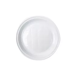 Műanyag tányér fehér - PP újrahasználható 22cm