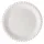 Papírtányér kerek fehér 23cm
