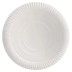 Papírtányér kerek fehér 33cm