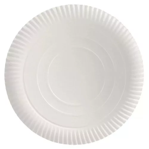 Papírtányér kerek fehér 33cm