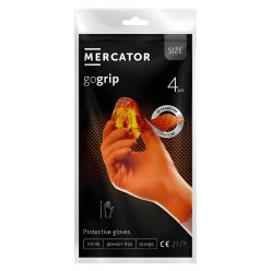   MERCATOR gogrip orange a'4 nitril védőkesztyű narancs púdermentes, gyémánt txt, 4db-os kiszerelés S