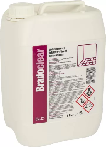 Bradoclear aldehidmentes felületfertőtlenítő koncentrátum 5L