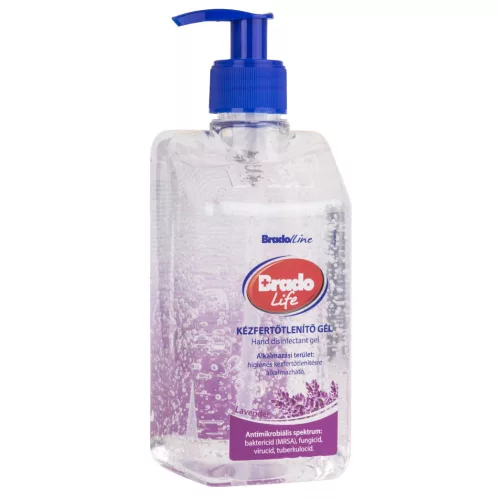 Bradolife kézfertőtlenítő gél 500ml LEVENDULÁS