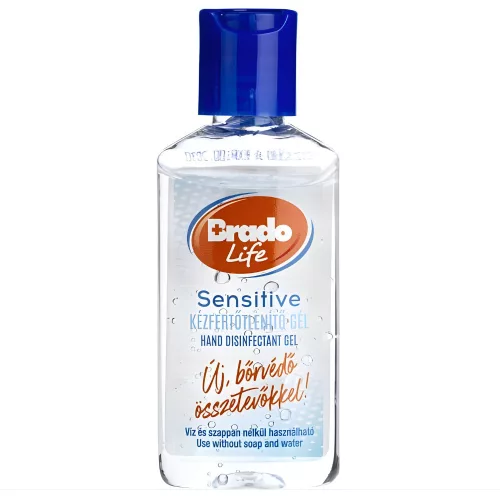 Bradolife kézfertőtlenítő gél 50ml sensitive