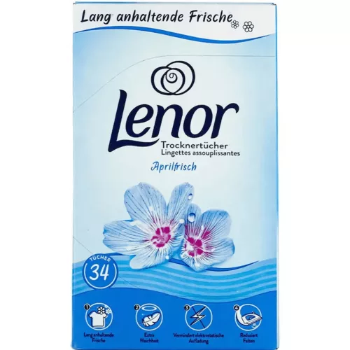 Lenor illatosító kendő szárítógépbe és szekrénybe 34db/csg - Aprilfrisch