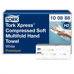  Tork kéztörlő tömörített H2 Soft Multifold "XPRESS" Premium, 2r., 170lap/csg, 12csg/karton