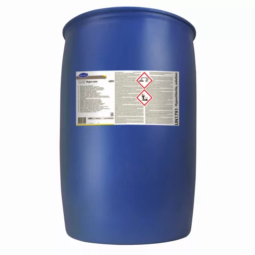 Clax Hypo conc. 42B1 200L - Klór-bázisú fehérítő alacsony hőfokú mosási technológiákhoz