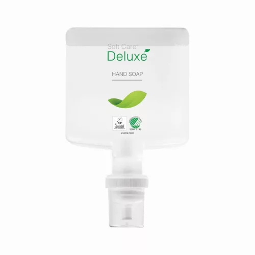 Soft Care Deluxe szappan 1.3L - Környezetvédelmi tanúsítvánnyal rendelkező, selymes, ápoló szappan