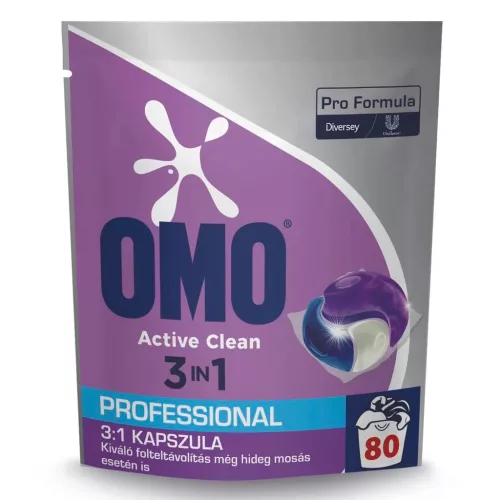 Omo Pro Formula active clean 3in1 mosókapszula 80db/csg