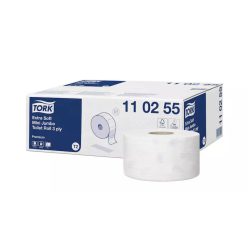   Tork toalettpapír T2 mini Jumbo Premium extra soft, 3r., fehér, 120m/tek, 12tek/karton