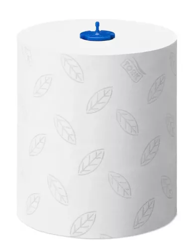 Tork kéztörlő H1 Matic tekercses Advanced, 2r., fehér, mintás, 150m/tek, 6tek/karton, 28 karton/raklap (régi cikkszám: 290067)