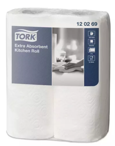Tork konyhai törlőpapír Premium fehér, 15,4m/tek, 2tek/csg, 12csg/karton