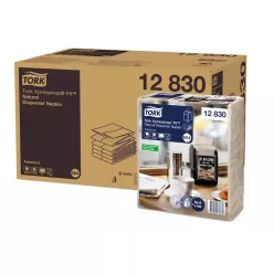   Tork szalvéta adagolós N14 "Xpressnap" Fit natúr levélmintás, 2r., Starterfold, 21,3X16,5cm, 720db/csg, 6csg/karton