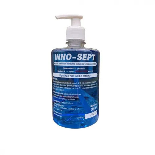 Inno-Sept fertőtlenítő kéztisztító szappan pumpás 500ml (12db/karton)