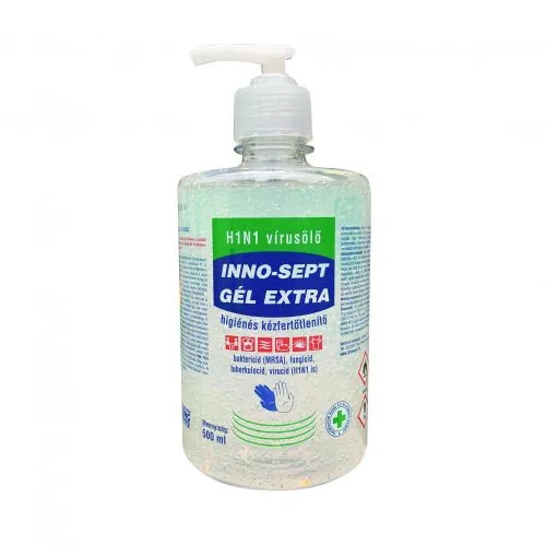 Inno-Sept Gél Extra higiénés kézfertőtlenítő pumpás 500ml (12db/karton)