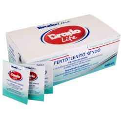 Bradolife fertőtlenítő kendő (100db/doboz)