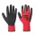 Kesztyű mártott latex, Flex Grip Latex Glove, piros/fekete "S" (12 pár/gyűjtő)
