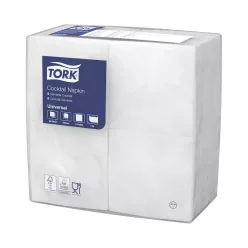 Tork szalvéta koktél, 24/1 FEHÉR, 500lap/csg, 5csg/karton