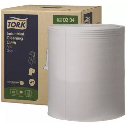   Tork ipari tisztítókendő  W1 dobozos, 1r., szürke, 361m/950lap