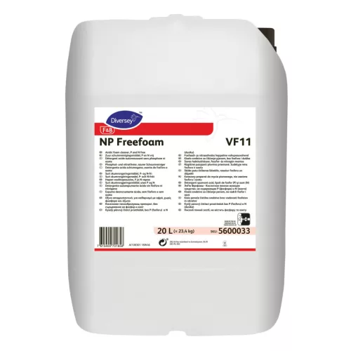 NP Freefoam VF11 20L - Savas habtisztítószer, foszfor- és nitrogén mentes