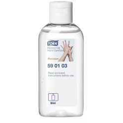   Tork folyékony alkoholos kézfertőtlenítő gél, zsebpalack 80ml (24db/karton)