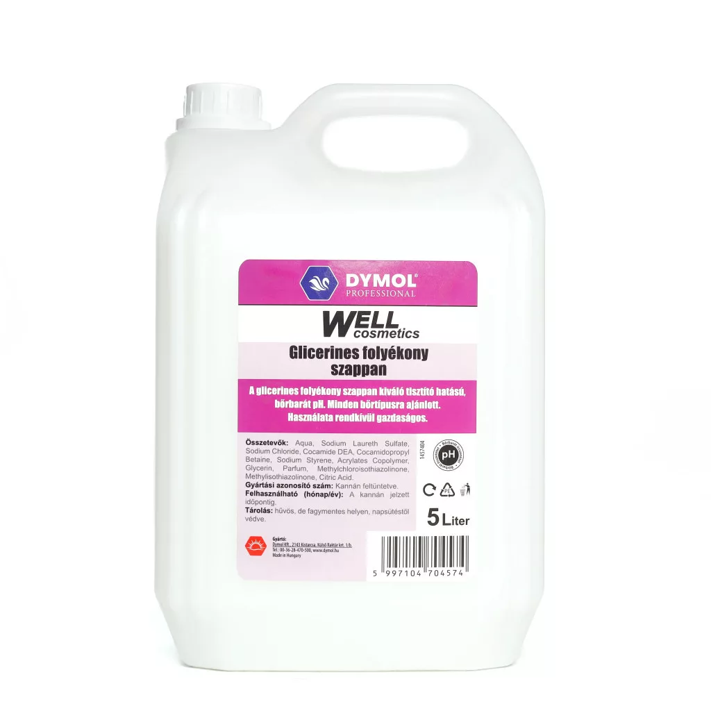 Dymol Well folyékony szappan 5L (96kanna/raklap) glicerines