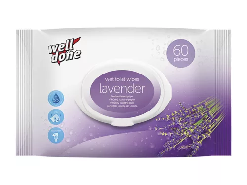 Well Done nedves toalettpapír 60db/csg, levendula