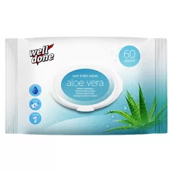 Well Done nedves toalettpapír 60db/csg, aloe vera