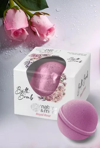 Well Done Nature&more fürdőbomba 85g Royal rose