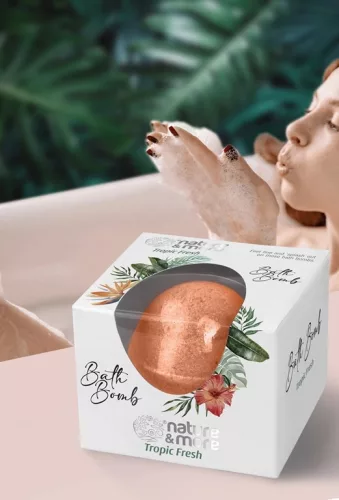 Well Done Nature&more fürdőbomba 85g Tropic fresh