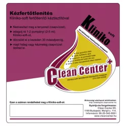 Clean Center Kliniko-soft kísérőmatrica